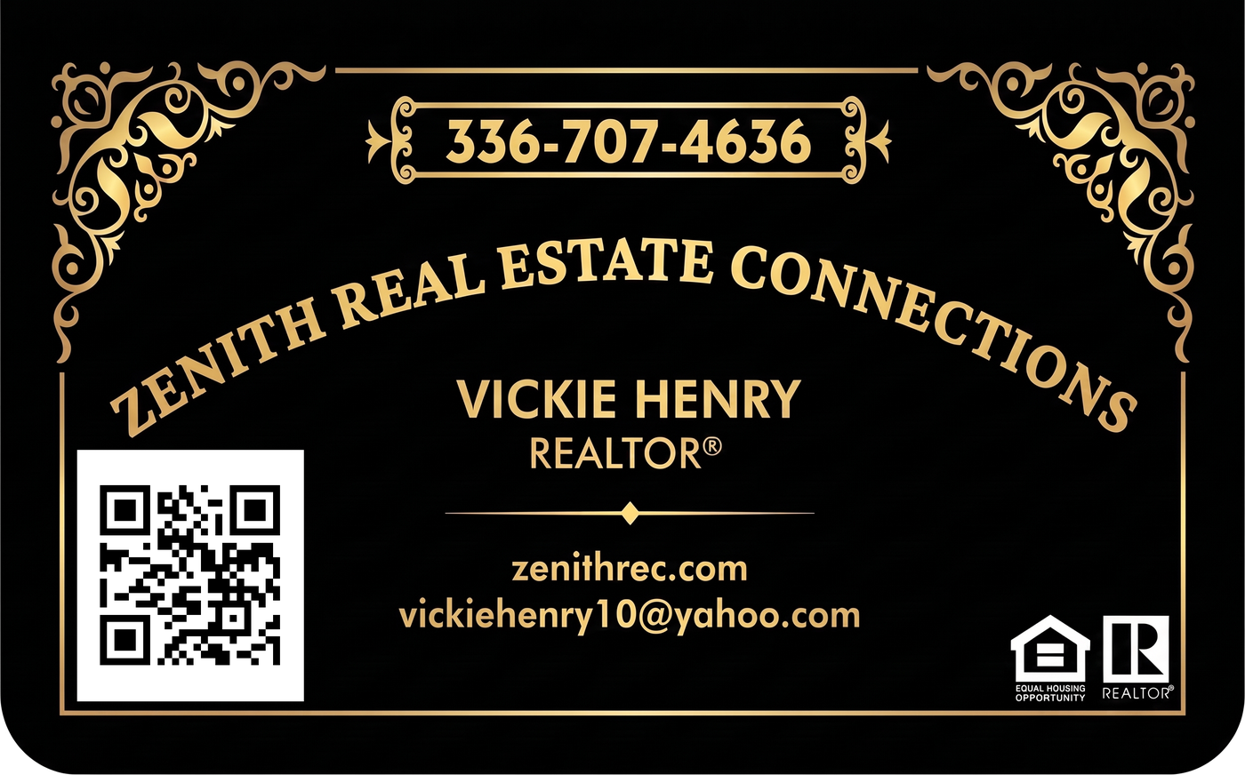 Vickie Henry business card
